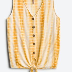 Top - Tank with tie front design